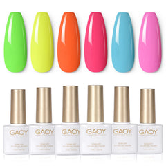 GAOY Neon Gel Nail Polish orange—bold at-home color with long-lasting shine