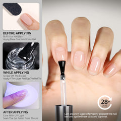 GAOY no-wipe top coat brush for mess-free gel application