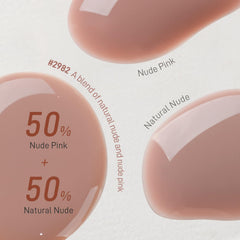 GAOY Nude Jelly polish under UV lamp curing for quick dry at home