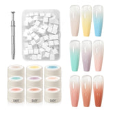 GAOY Ombre gel nail palette demonstrates gradient-ready colors for home nail art.