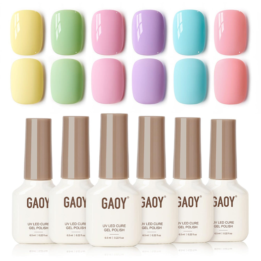 GAOY pastel gel nail polish pink bottle for a glossy manicure