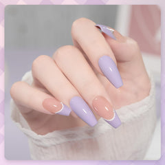 GAOY pastel purple gel nail polish swatches showing cured shade in natural light.