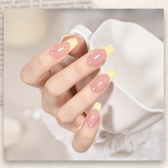 Color swatches showing GAOY Pastel Yellow shade for DIY nails.