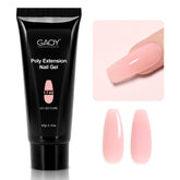 GAOY Poly Gel 60g clear pink bottle for quick DIY nails