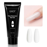 GAOY Poly Gel 60g white builder for durable nail extensions.