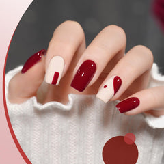 GAOY red gel polish curing under UV lamp for quick dry result