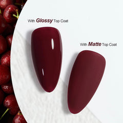 GAOY polish application shows smooth two-layer coverage.