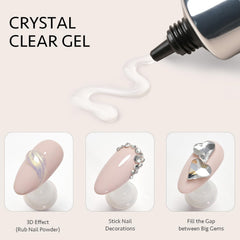 GAOY Rhinestone Glue for 3D nail art with secure gem placement.