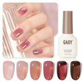 GAOY Rose Garden Jelly Gel Nail Polish bottles show six color options for at-home nails.