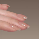 GAOY rubber base gel application for a smooth foundation and even nude jelly color.