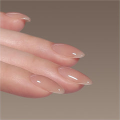 GAOY rubber base gel application for a smooth foundation and even nude jelly color.