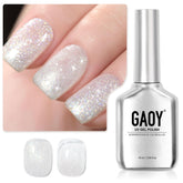 GAOY Shimmer Gel bottle close-up showing translucent jelly sparkle for at-home nail art