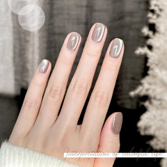 GAOY Silver Gray glitter holographic finish adds reflective depth.