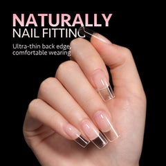 GAOY soft half-matte tips—gentle extension with natural feel.