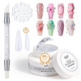 GAOY solid builder gel 60g packaging for at-home manicures and quick extensions.