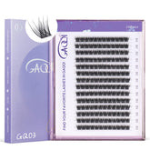 GAQQI GQ03 12mm C curl lash clusters for daily natural enhancement
