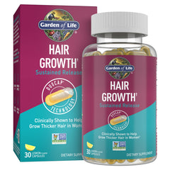 Garden of Life Hair Growth DuoCaps outer capsule with dual-layer design for daily support