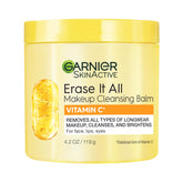 Garnier Erase It All Balm on dry skin for makeup removal
