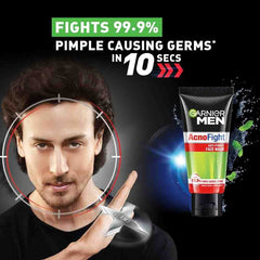 Garnier Men Acno Fight packaging shown for daily routine.