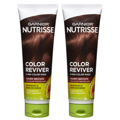 Garnier Nutrisse Color Reviver warm brown tube for quick color refresh and nourishment