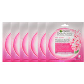 Garnier SkinActive hydrating sheet mask delivers serum-rich moisture, close-up.
