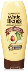 Garnier Whole Blends conditioner bottle with avocado oil for nourished hair