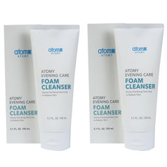 GASHINA STORY A.T.O.M.Y Evening Cleanser pack front with two bottles for routine use