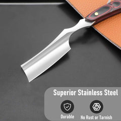 GASVM stainless steel blade close-up highlighting durability and rust resistance.