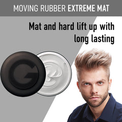 Gatsby Moving Rubber Extreme Matte Wax texture close-up shows matte finish and hold