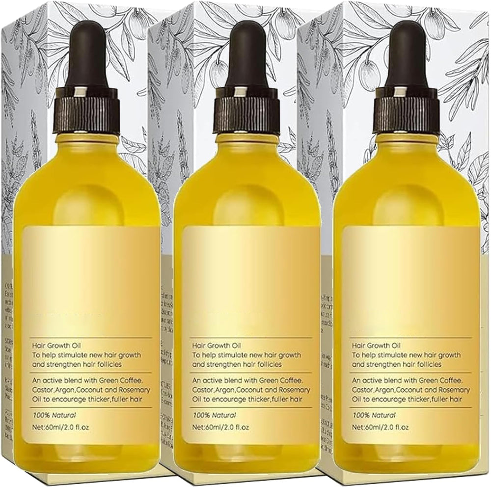 Gaukomzs Hair Growth Oil bottle with rosemary, promoting nourished roots and smoother strands.