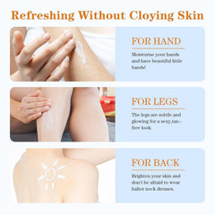 GEBUTP Relief Sun Organic Sunscreen water-resistant formula lasts outdoors.