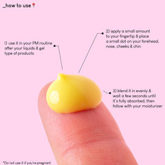 Geek & Gorgeous A-Game silky texture emulsion applied to skin feels light.
