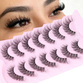 Geeneiya clear band cat eye lashes for natural 15mm definition all day
