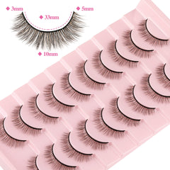 Geeneiya flexible band mink eyelashes 1mm width for better eyeliner fit