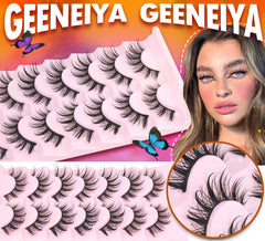 Geeneiya Individual Cluster Effect lashes create a natural, fluttery look for day use.