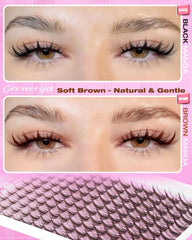Geeneiya Invisible Band Lashes provide a seamless, lightweight wear.