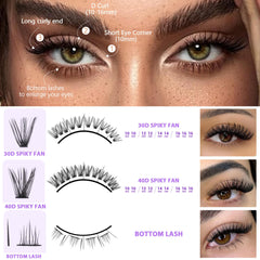 Geeneiya 30D and 40D lash clusters for natural volume.