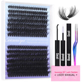 Geeneiya lash extension kit full set for at-home lash makeovers.