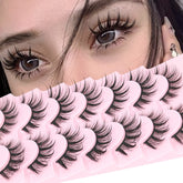 Geeneiya Manga Lashes 3D Spiky deliver bold anime-inspired eyes for cosplay wear.
