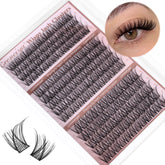 Geeneiya medium lash clusters with C curl for natural 12-14-16mm look