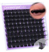 Geeneiya Mega Lash Clusters with a wide-band design for dramatic volume and faster application.