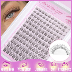 Geeneiya wispy 3D lash extensions 8-16mm for cat-eye or classic looks