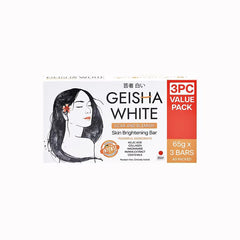 Geisha White Intense Bar lather closeup with rich foam for a gentle, thorough cleanse.