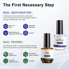 GELAMBER nail primer 15ml bottle provides stronger adhesion for long-lasting polish
