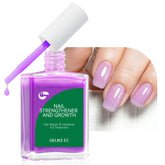 gelike ec Lavender Haze bottle shows natural growth oils for healthy nails