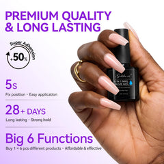 Gelike EC nail strengthener supports durable, flexible wear.