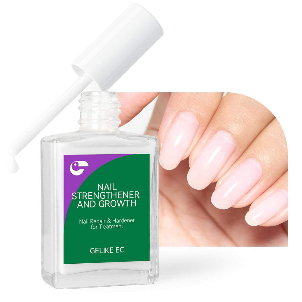 gelike ec nail strengthener milky white bottle for stronger natural nails