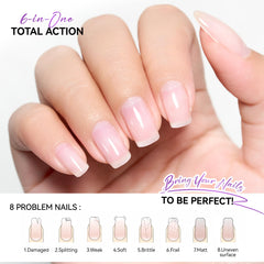 Gelike EC natural tinted finish for healthy-looking nails.