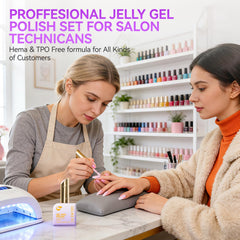 gelike ec nude jelly gel color chart displays versatile shade options for French and daily nails