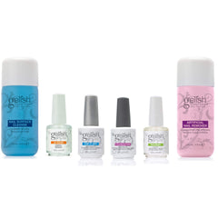 Gelish remover bottle close-up for easy at-home gel removal